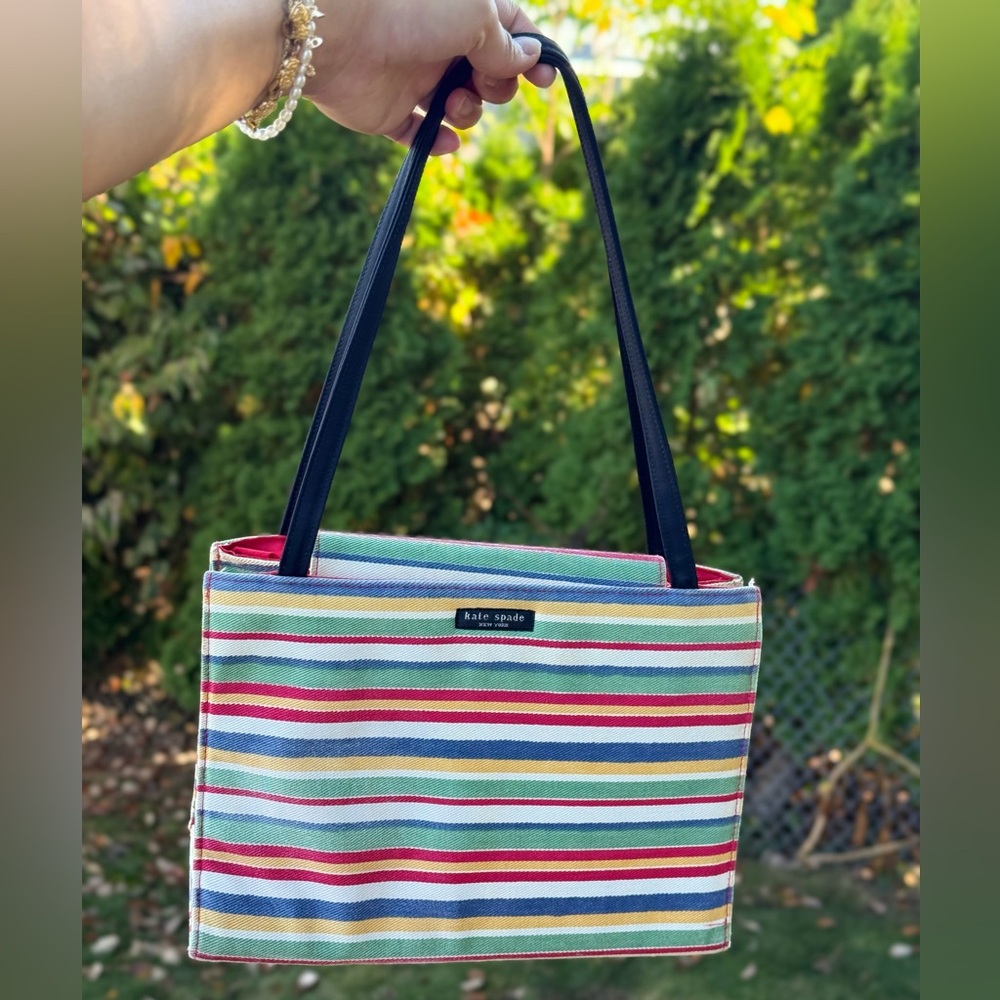 Kate Spade striped tote bag